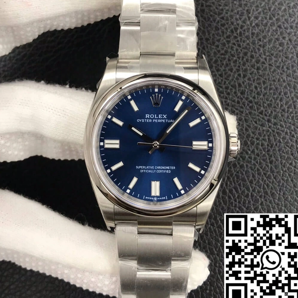 EW M126000-0003 Perpetual 36MM Blue Rolex Factory Dial Oyster 0106